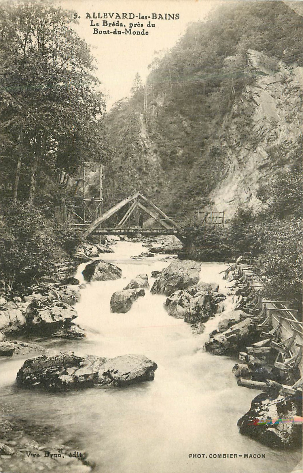 Allevard-les-Bains — Le Bréda près du Bout-du-Monde — Phot. Combier-Macon