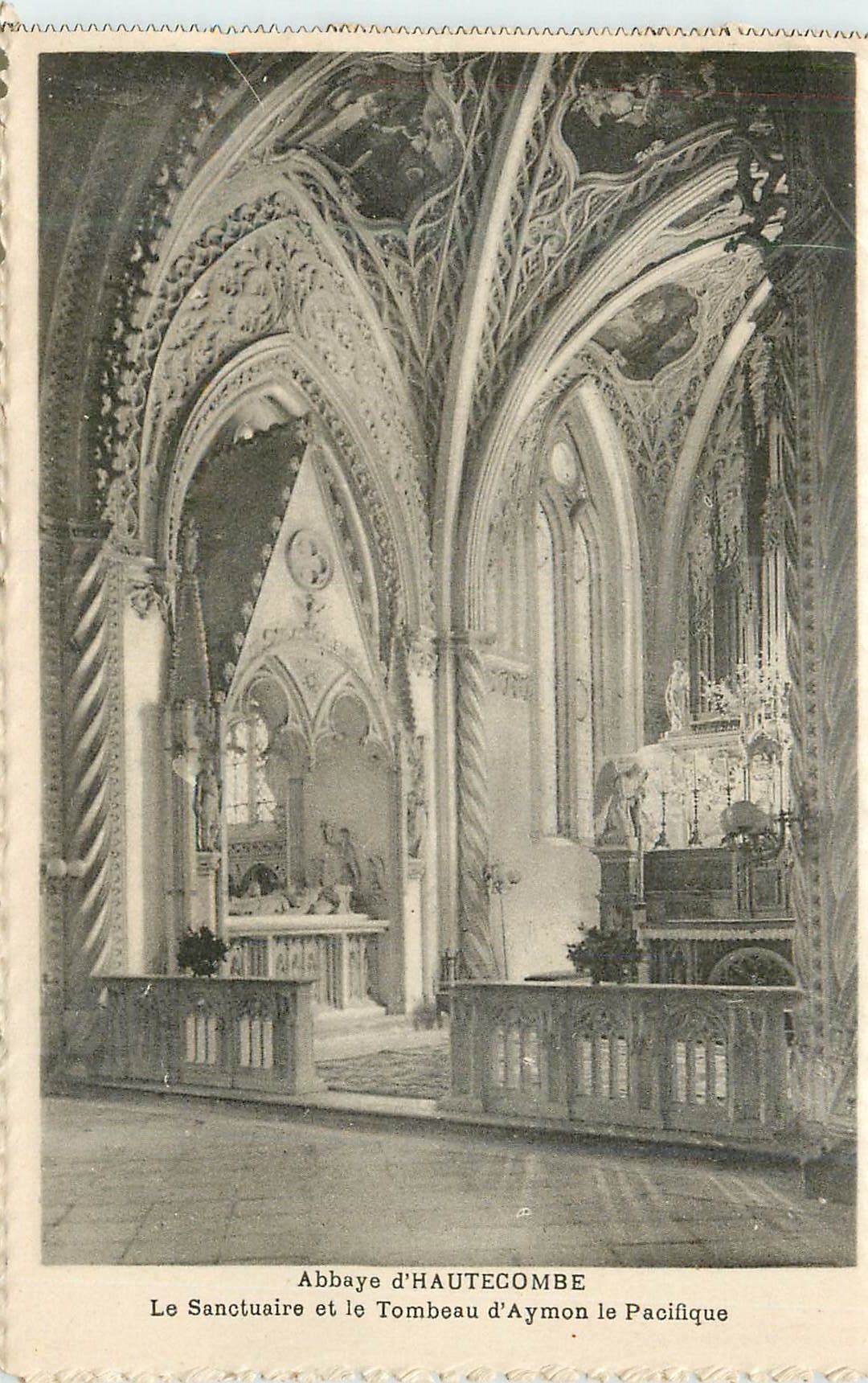 CPA Abbaye d'Hautecombe Le Sanctuaire et le Tombeau d'Aymon le Pacifique