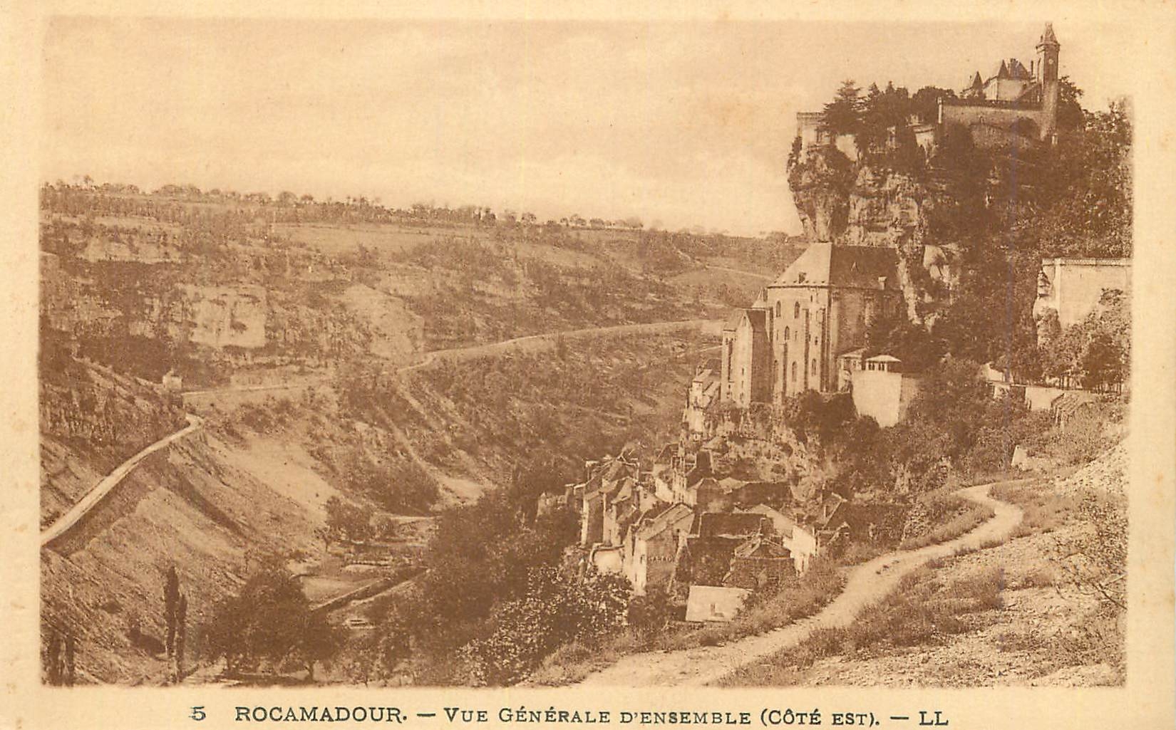 CPA Rocamadour (Lot) Vue Generale d'Ensemble Cote Est