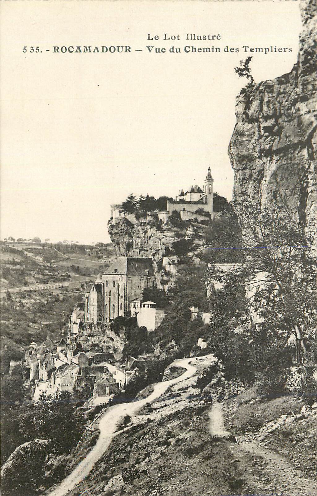 CPA le Lot Illustre Rocamadour Vue du Chemin des Templiers