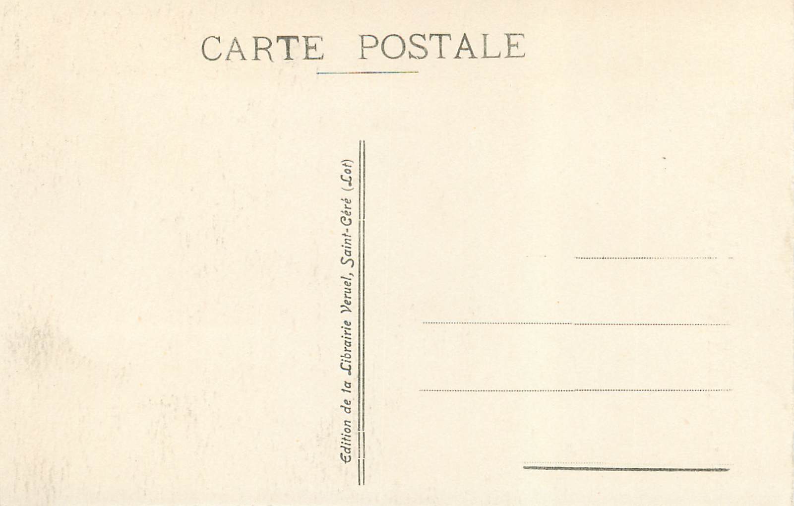 CPA le Lot Illustre Rocamadour Vue du Chemin des Templiers — Rückseite