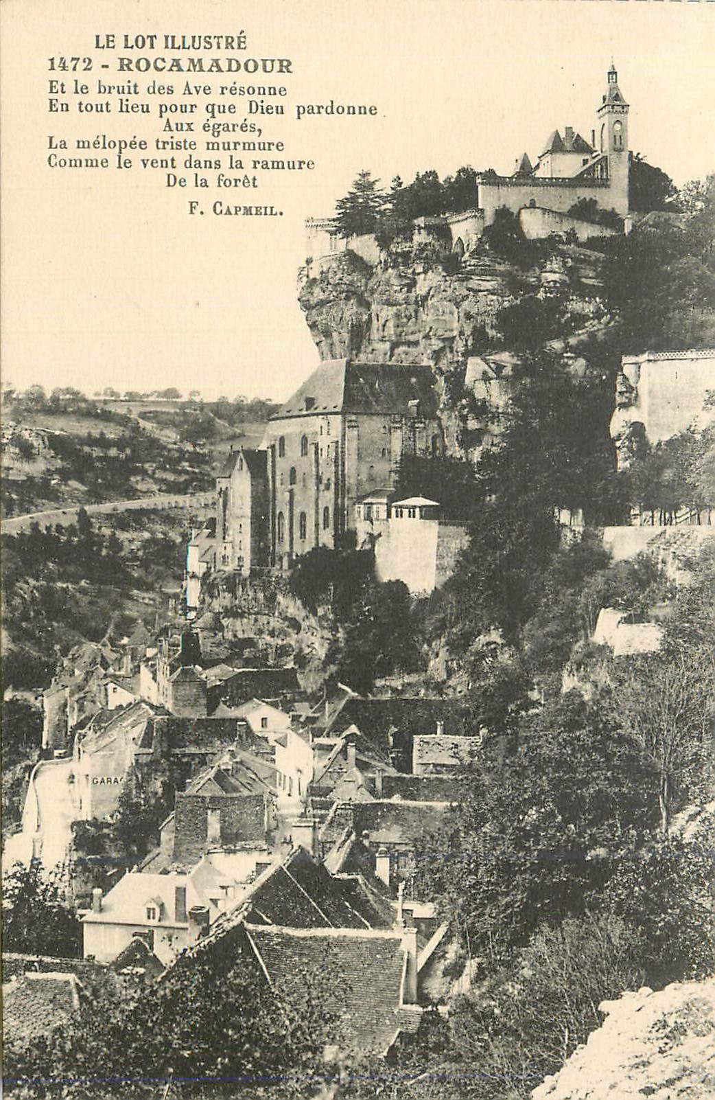 CPA Le Lot Illustre Rocamadour et Le Bruit des Ave Resonne