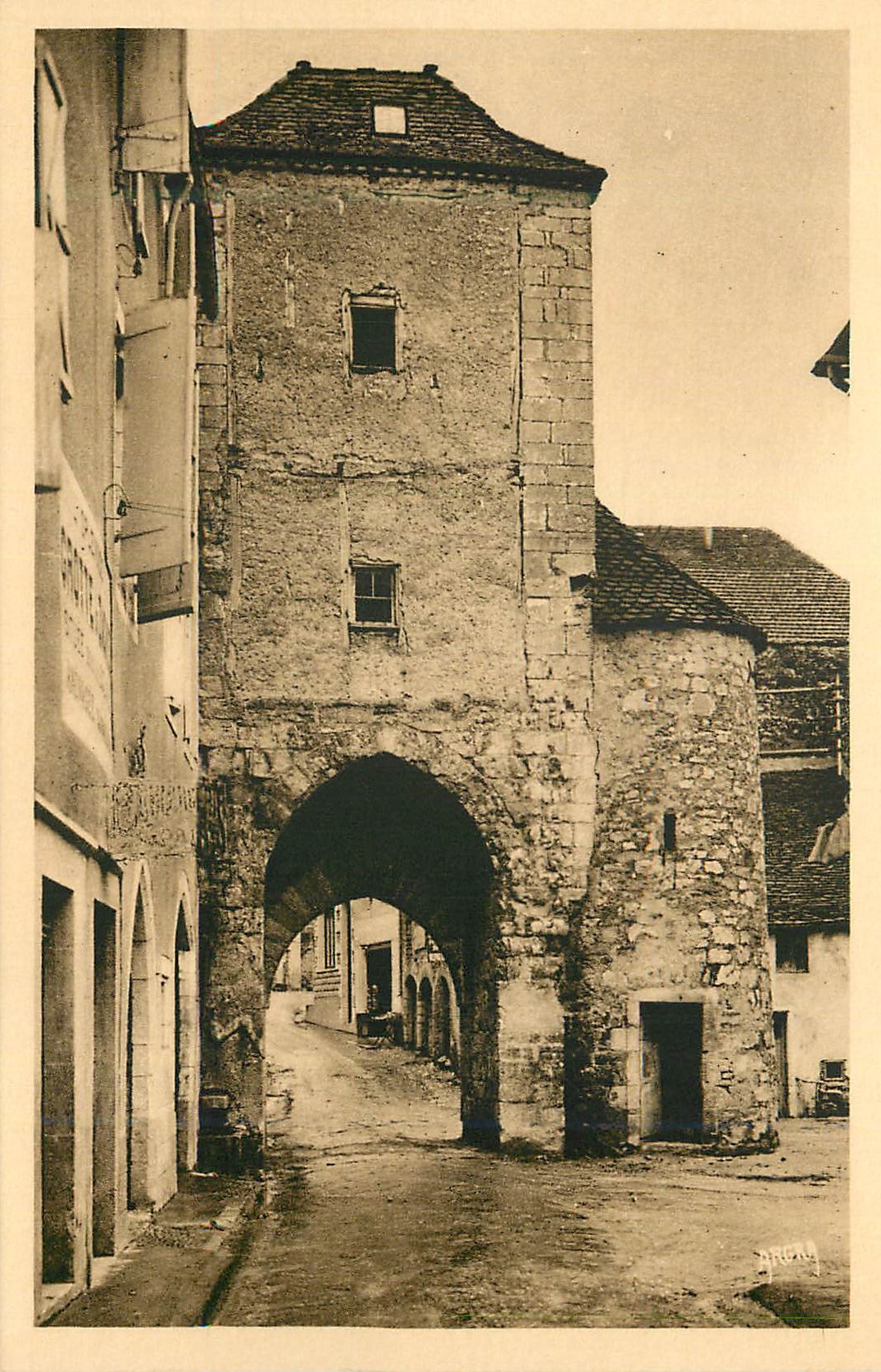 CPA Rocamadour (Lot) La Porte Salmon