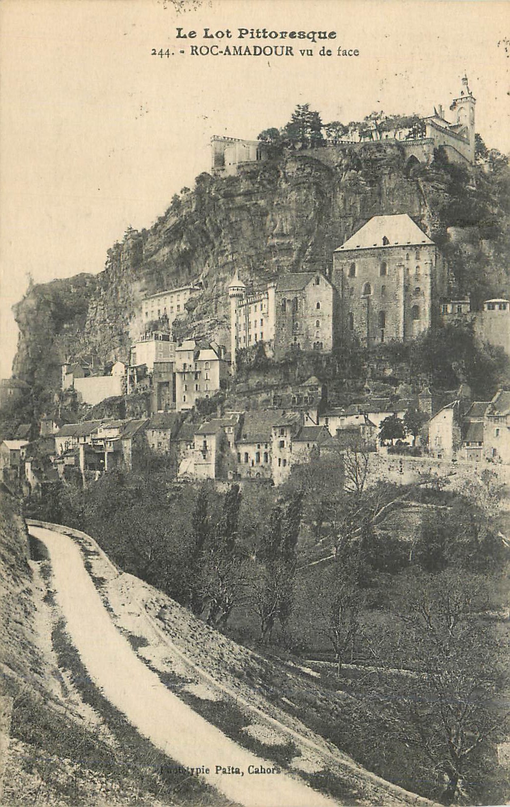 Rocamadour — vue de face — Éditeur : Aubrypie Paita, Cahors