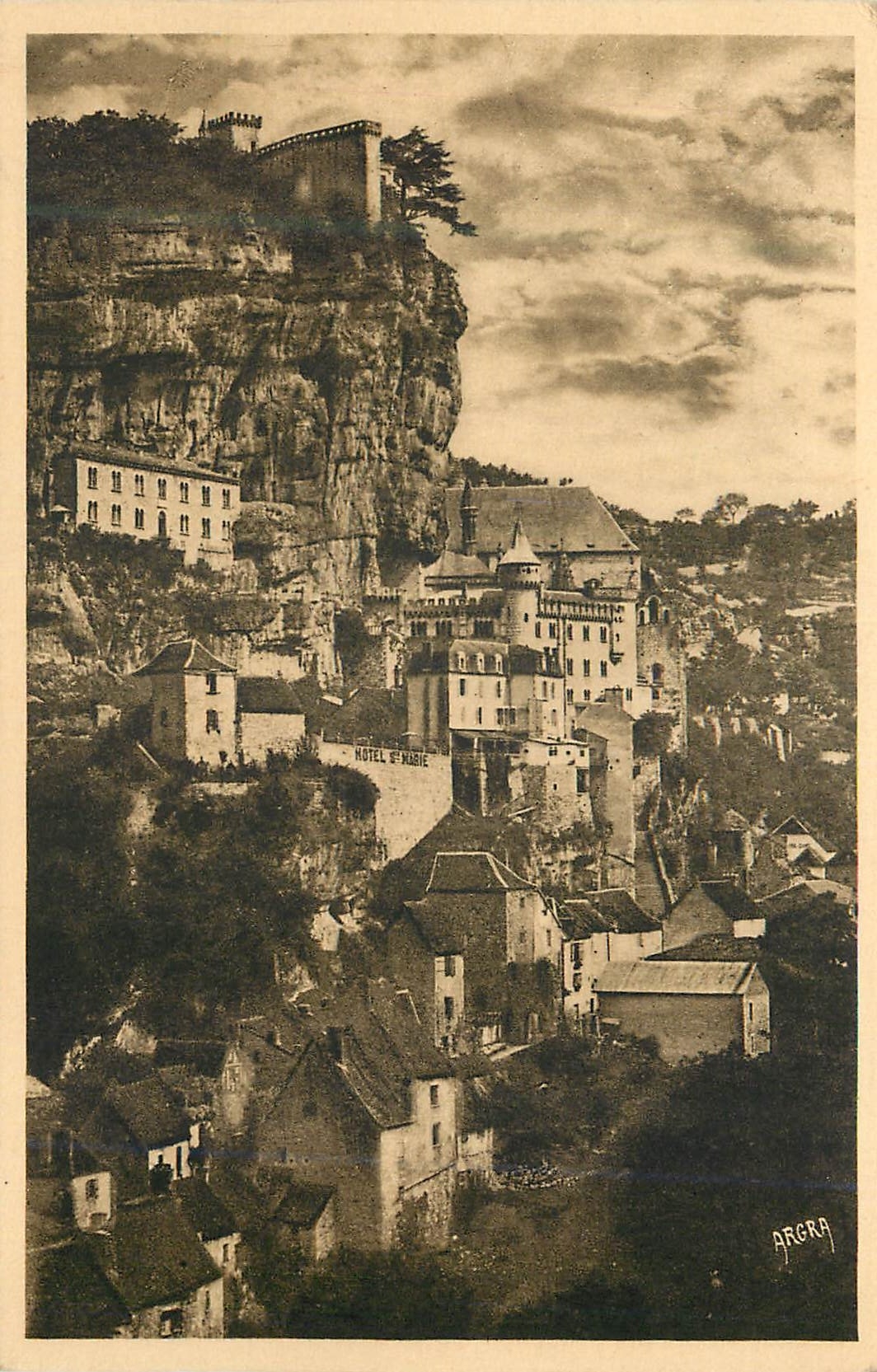 CPA Rocamadour vu de la Route de Cahors