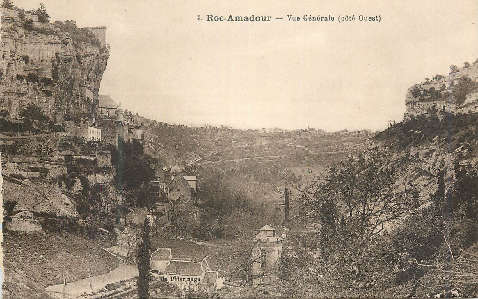 CPA Roc Amadour Vue Generale (Cote Ouest)