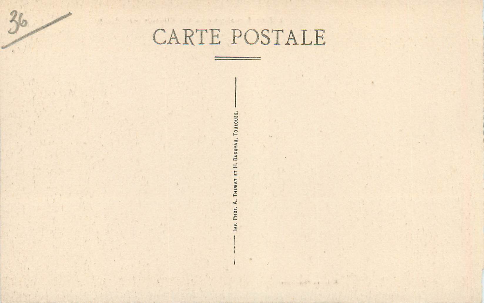 CPA Roc Amadour Vue Generale (Cote Ouest) — Rückseite