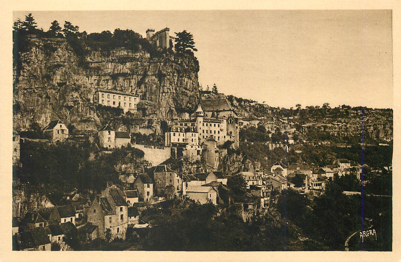 CPA Rocamadour vu de la Route de Cahors