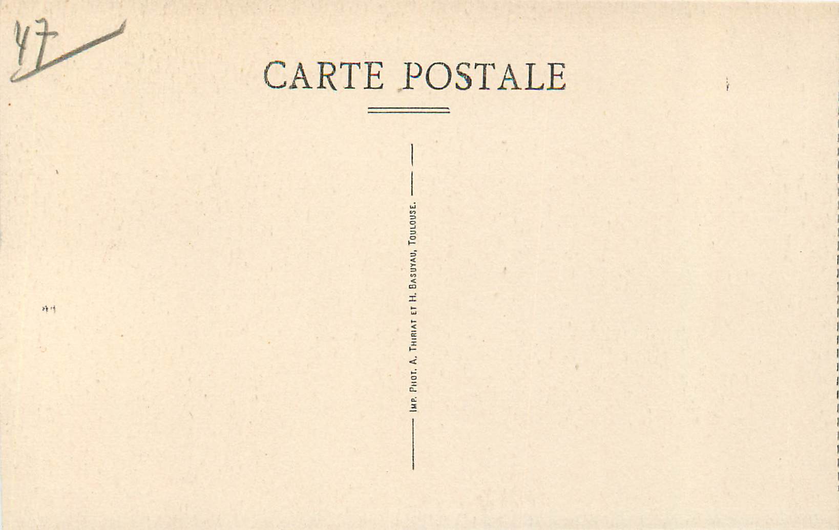 CPA Roc Amadour Le Saint Escalier 216 Marches — Rückseite