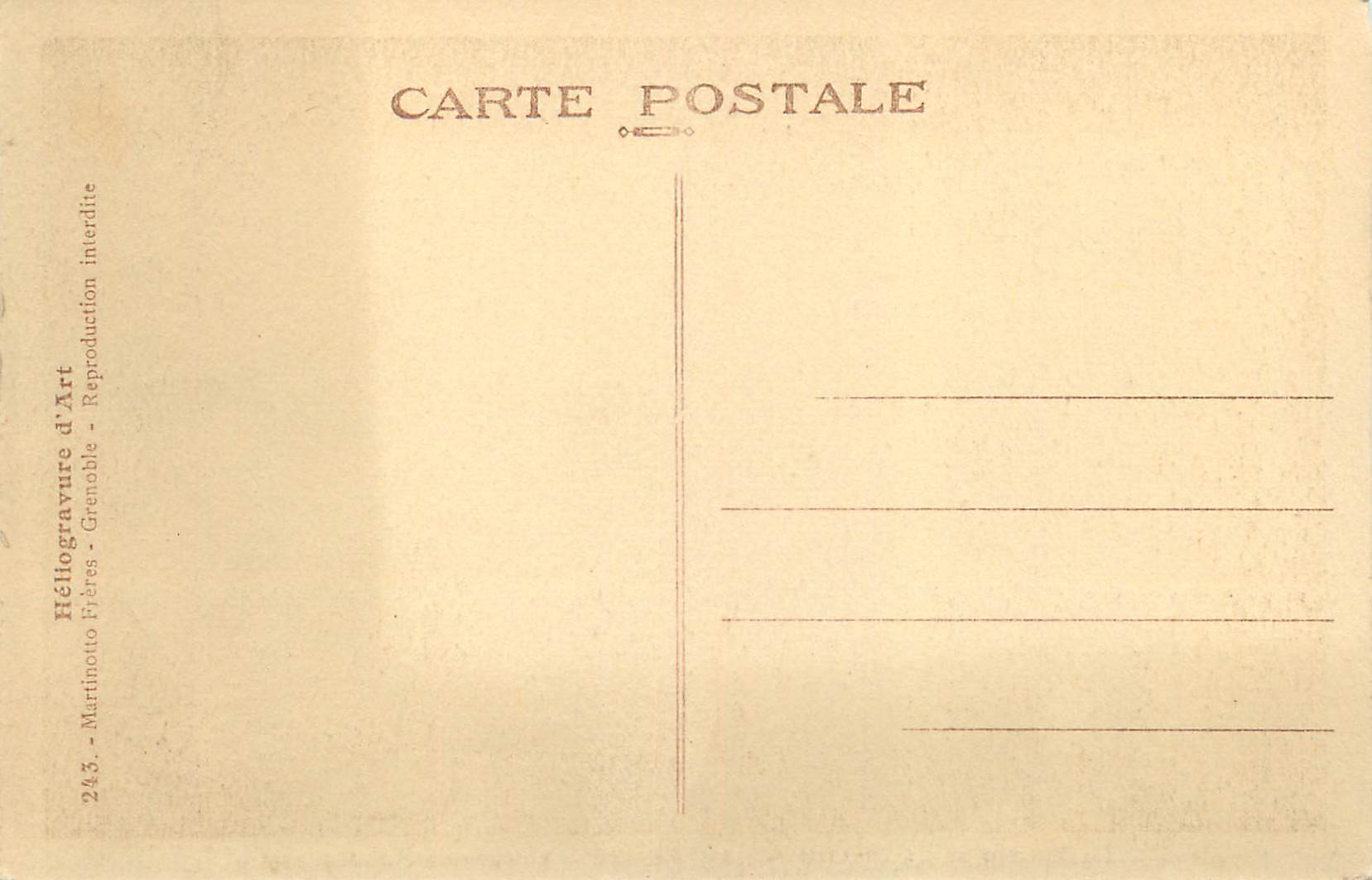 CPA Le Couvent de la Grande Chartreuse vue Generale du Monastere — Verso