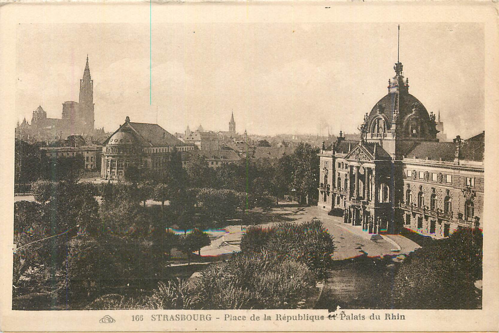Strasbourg - Place de la République et Palais du Rhin — n° 166