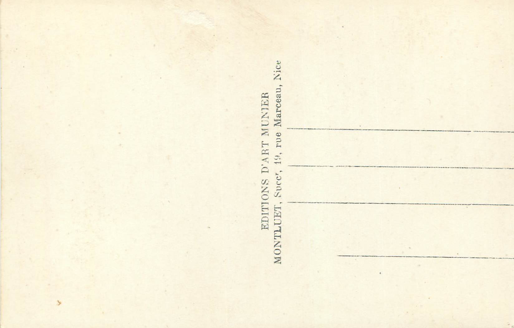 CPM Cannes L'Eglise du Suquel — Rückseite