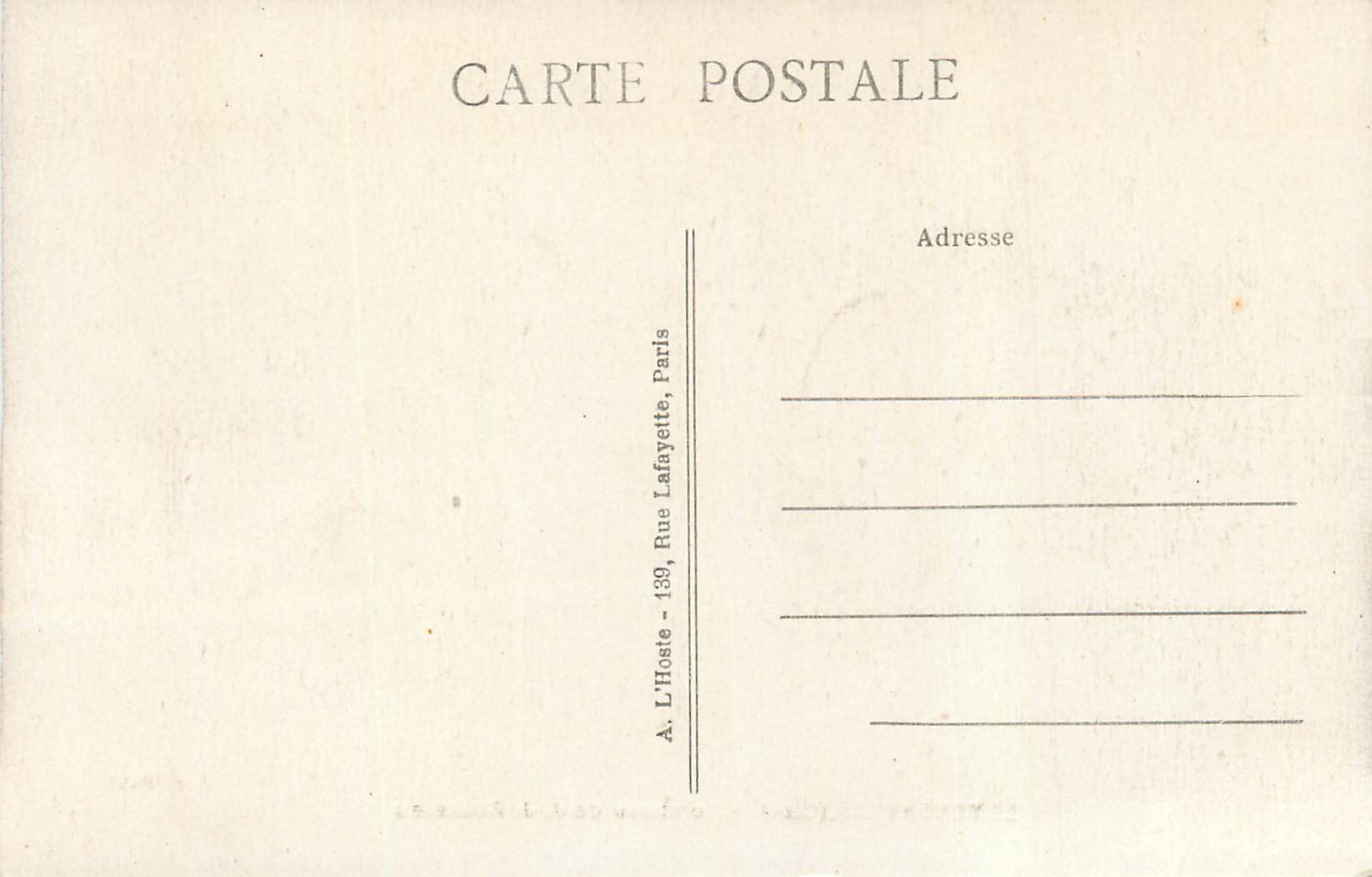 CPA Ermenonville Tombeau de J J Rousseau — Rückseite