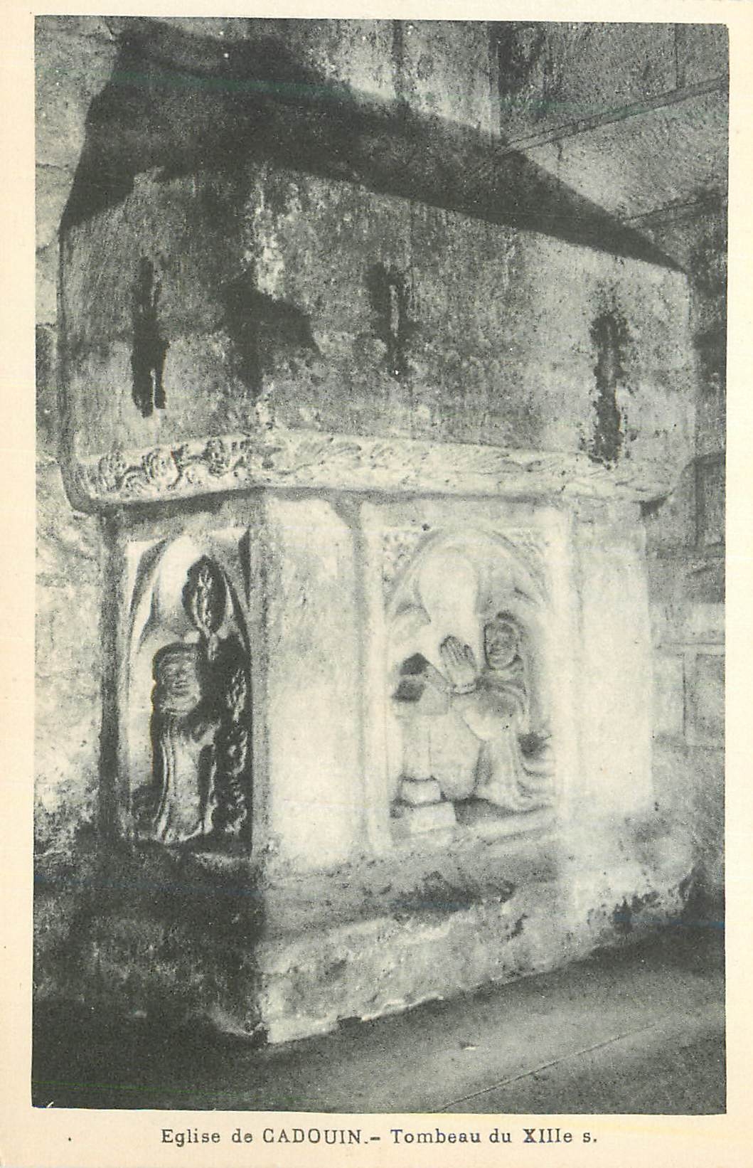 Église de CADOUIN — Tombeau du XIIIe s.