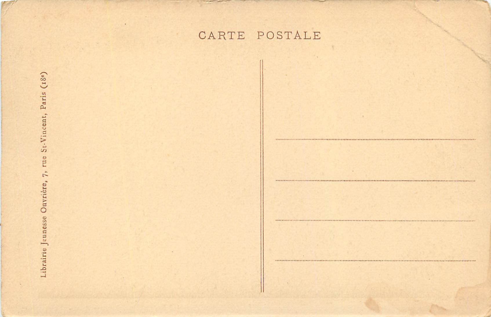 CPA Bonne Nuit Cliche S A M — Rückseite