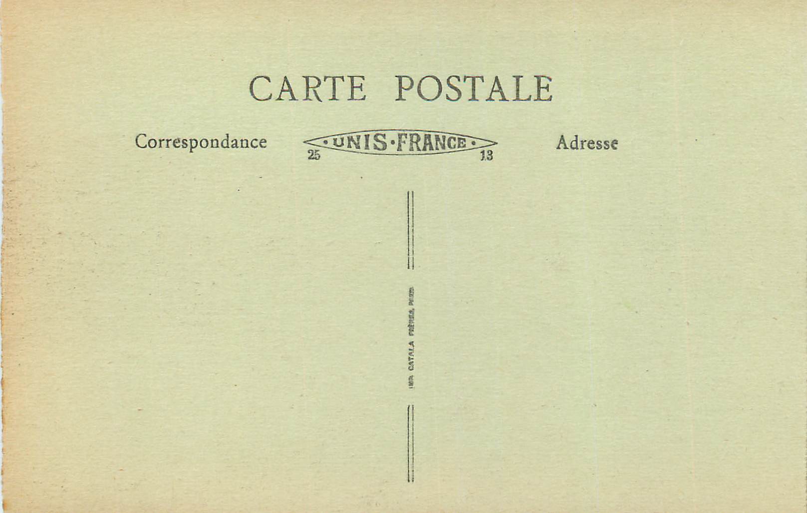 CPA Lyon Fourviere Vue Generale et Confluent du Rhone et de la Saone — Verso