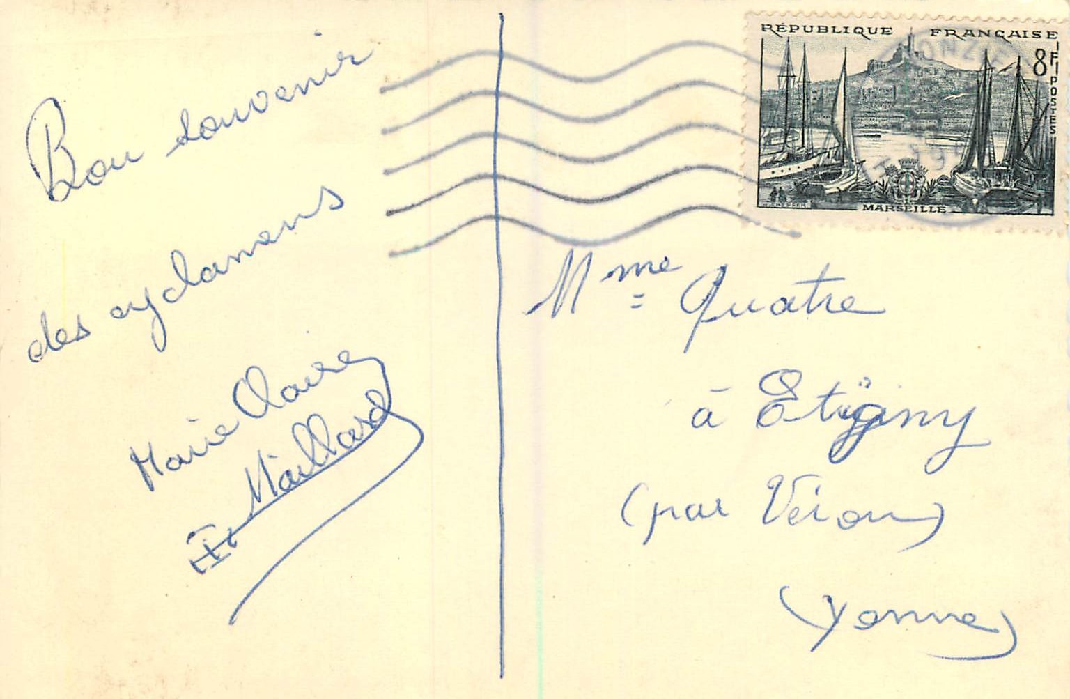 Vue de la montagne — maison isolée dans un paysage forestier — éditeur non visible — Back