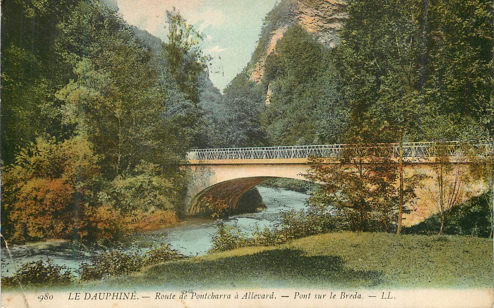 Pont sur le Breda — Route de Pontcharra à Allevard — LL