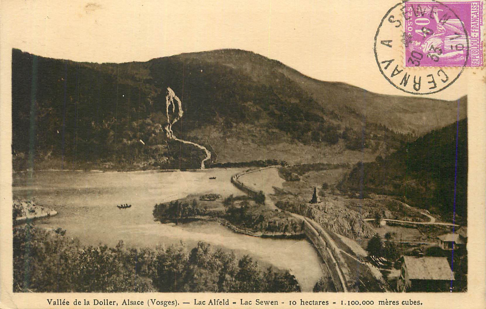 CPA Vallee de la Doller Alsace (Vosges) Lac Alfeld