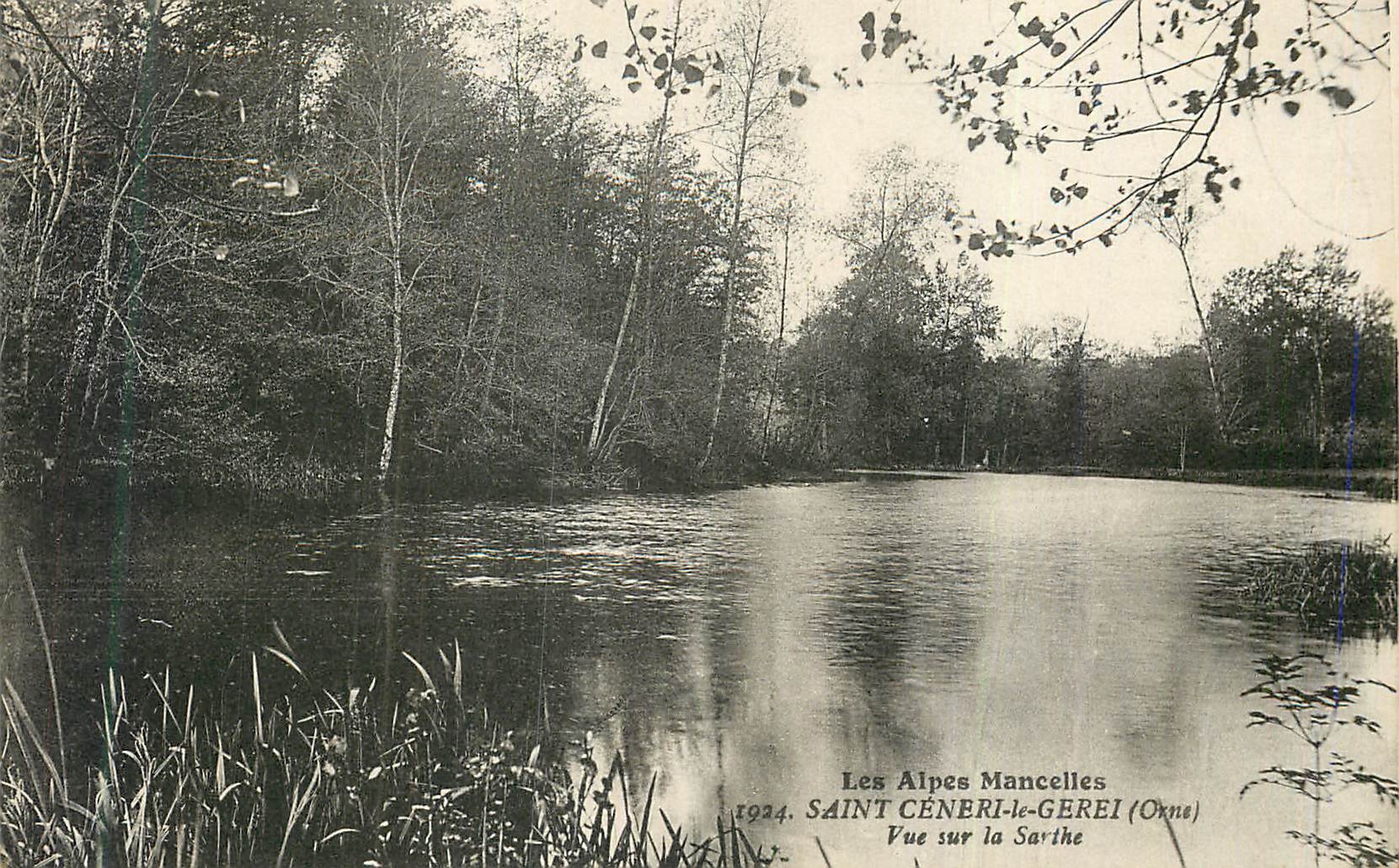 CPA Les Alpes Mancelles Saint Ceneri le Gerei (Orne) Vue sur la Sarthe