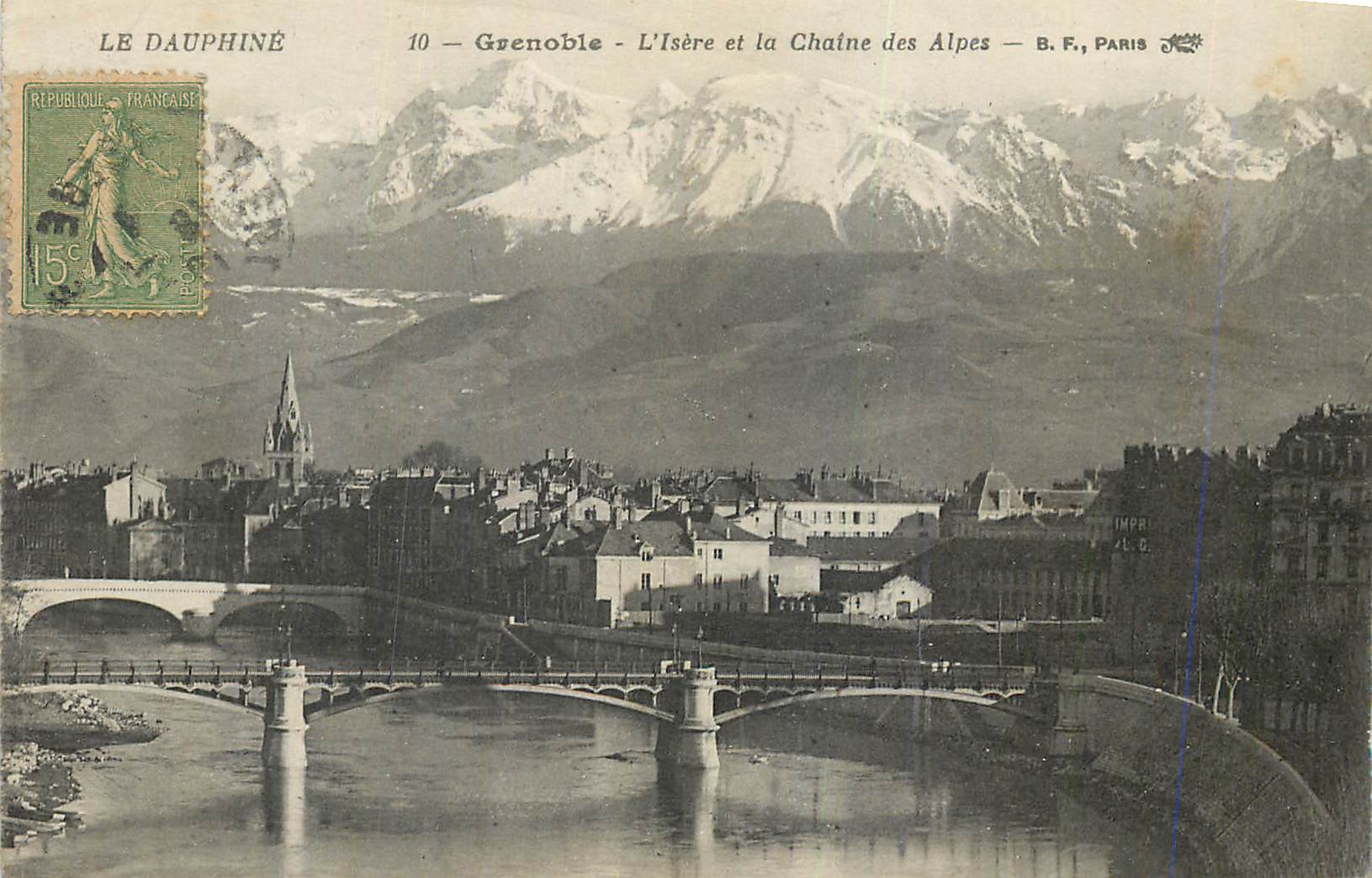 CPA Le Dauphine Grenoble L'Isere et la Chaine des Alpes