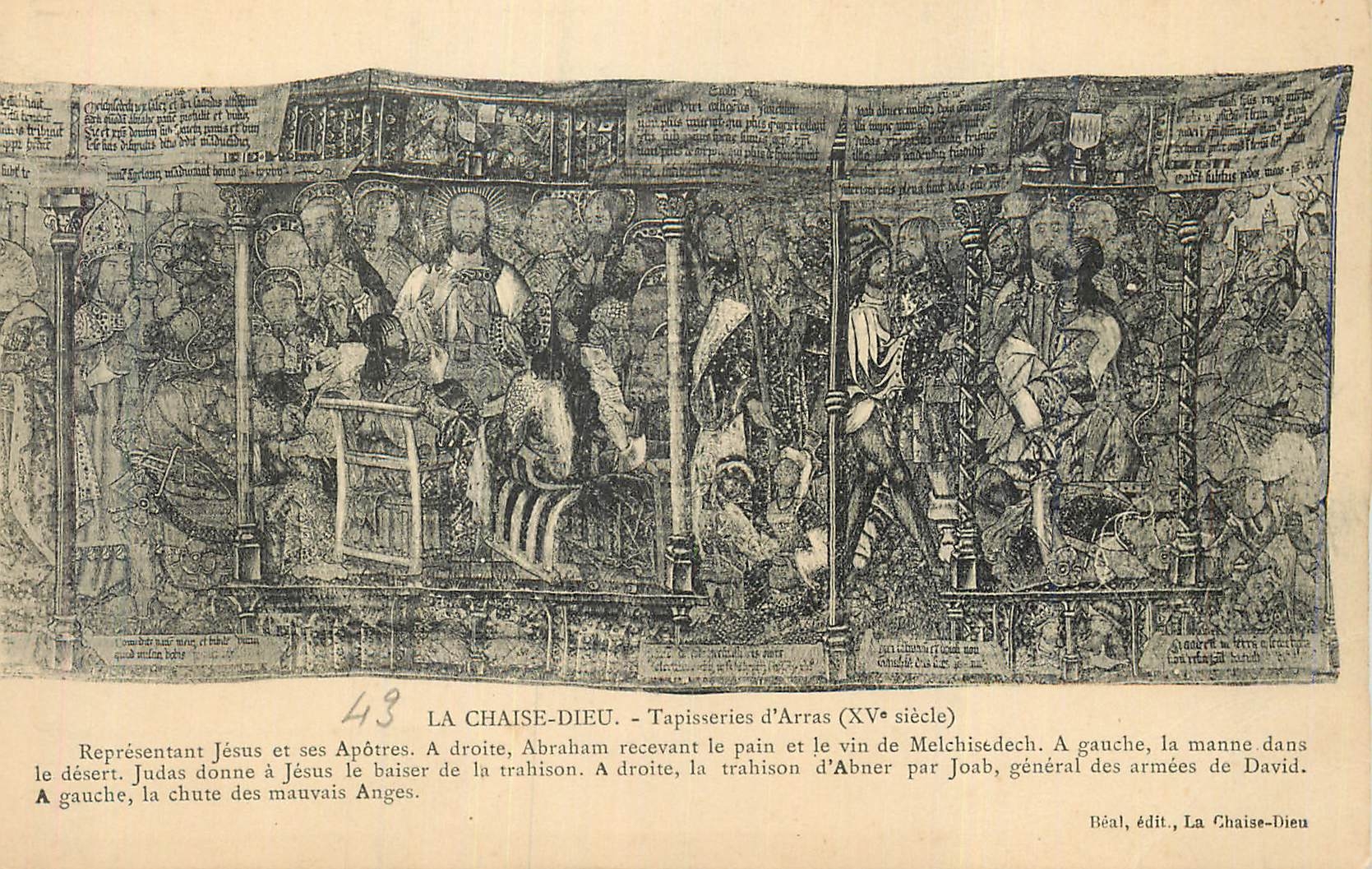 La Chaise-Dieu — Tapices de Arras (siglo XV) — Béal, edit.