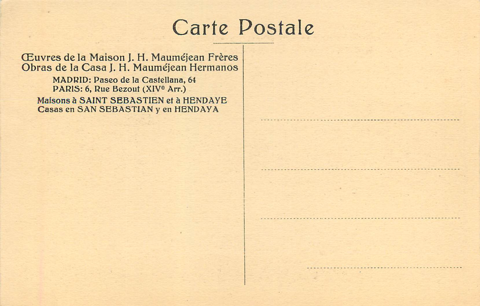 CPA Fragment d'une des Verrieres de l'Hotel de Ville de Malaga (Espagne) — Rückseite