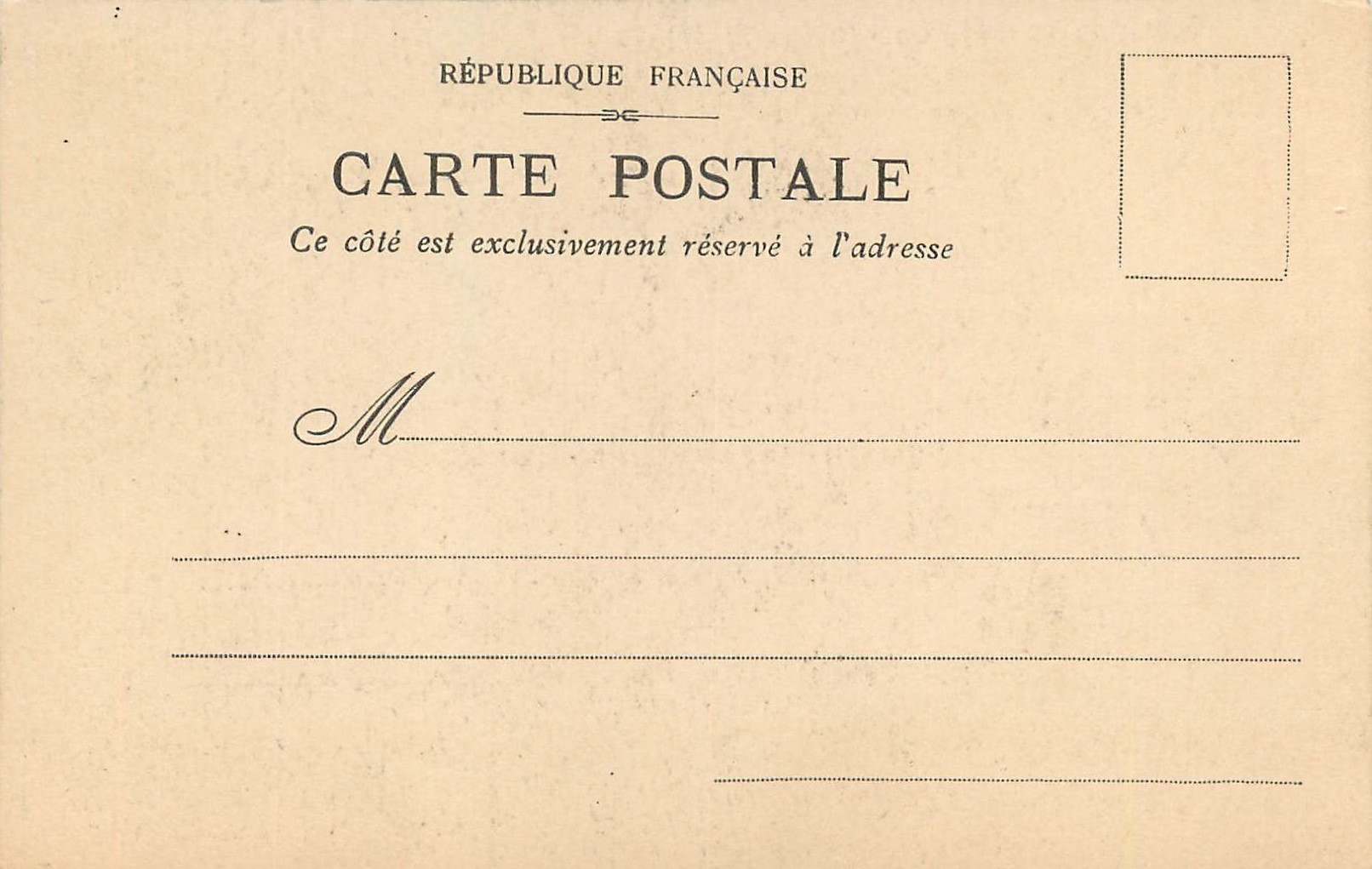 CPA La Promenade Du Soir — Verso