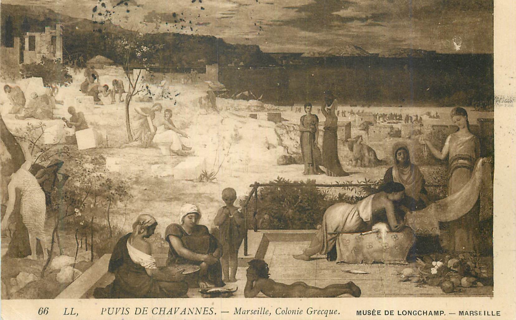 CPA Musee de Longchamp Marseille Puvis de Chavannes Marseille Colonie Grecque