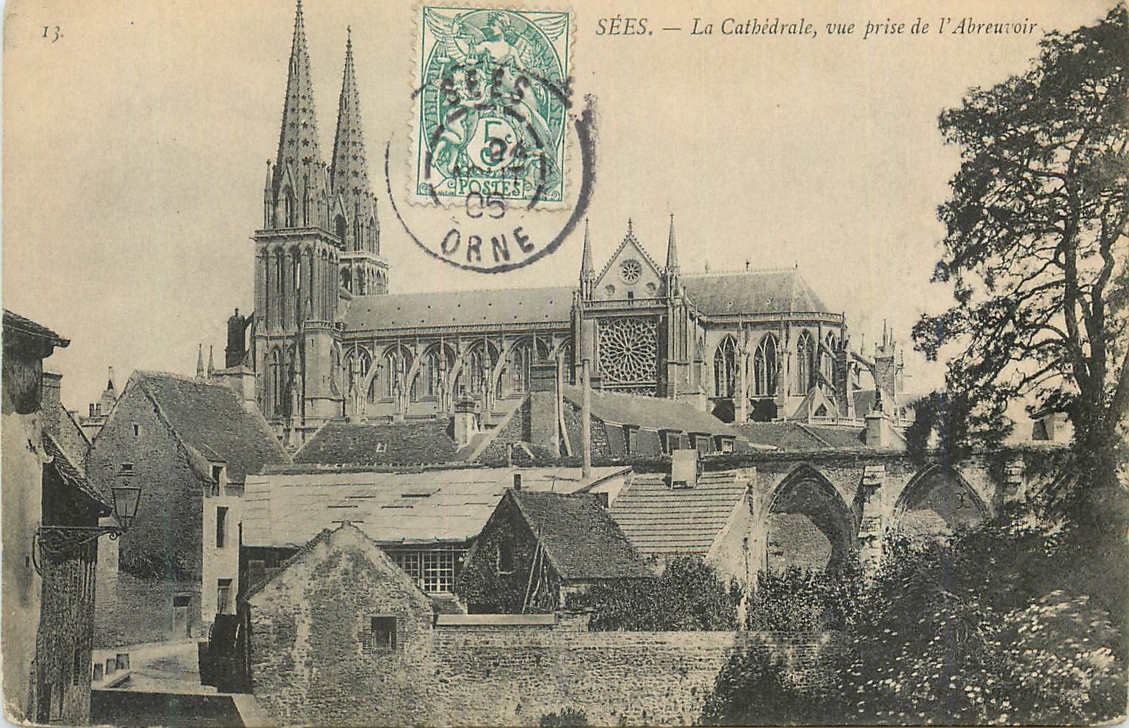 CPA Sees La Cathedrale Vue Prise de l'Abreuvoir