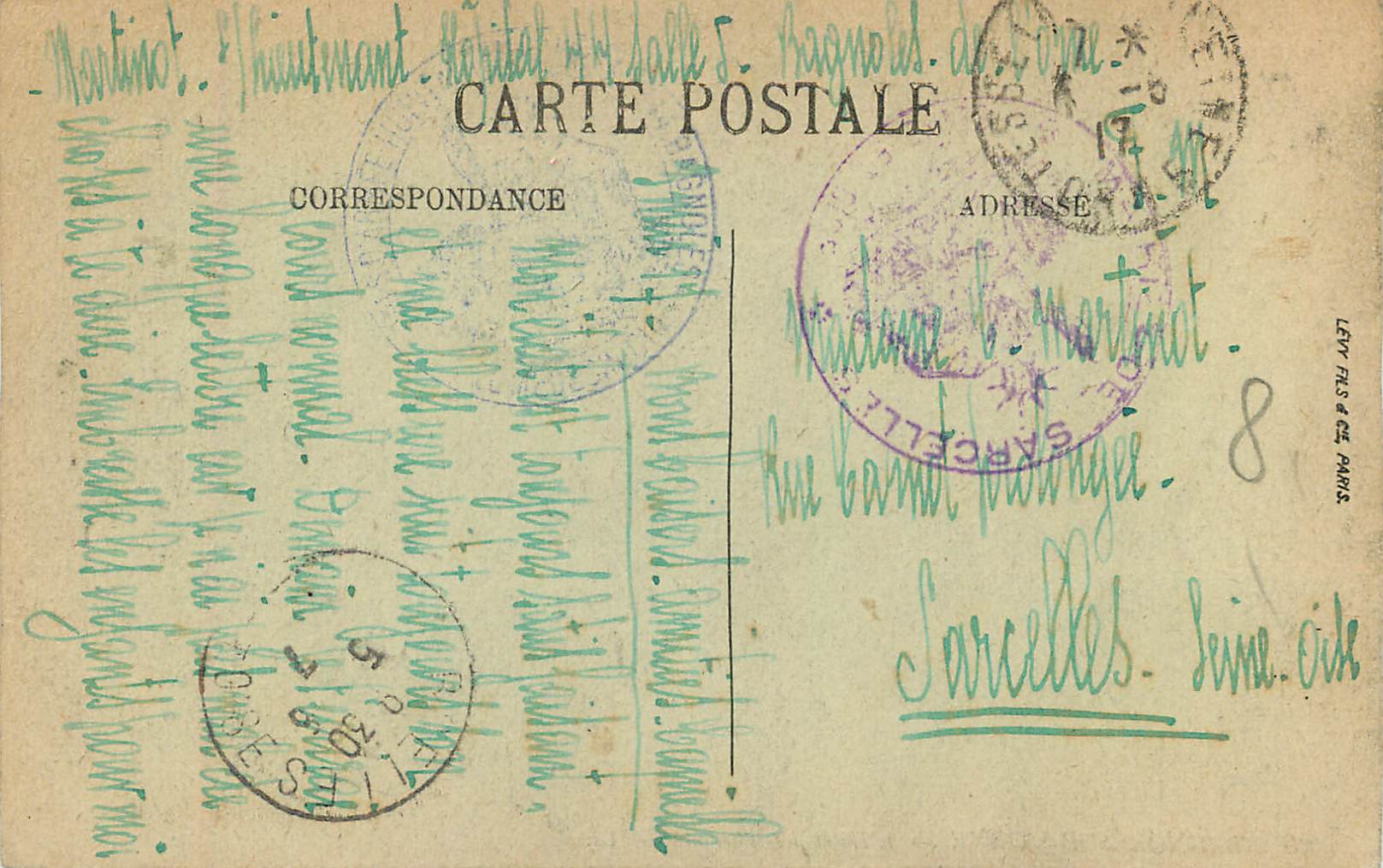 CPA Bagnoles de l'Orne L'Hotel des Thermes — Rückseite
