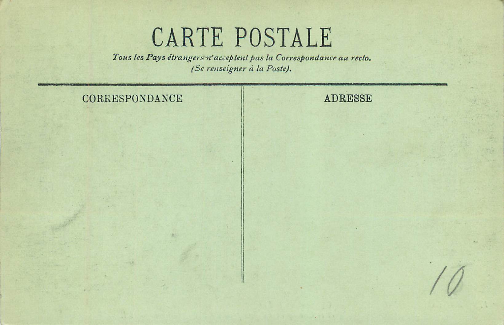 CPA Bagnoles de l'Orne une Vue sur le Lac et le Champ de Courses Prise du Roc au Chien — Rückseite