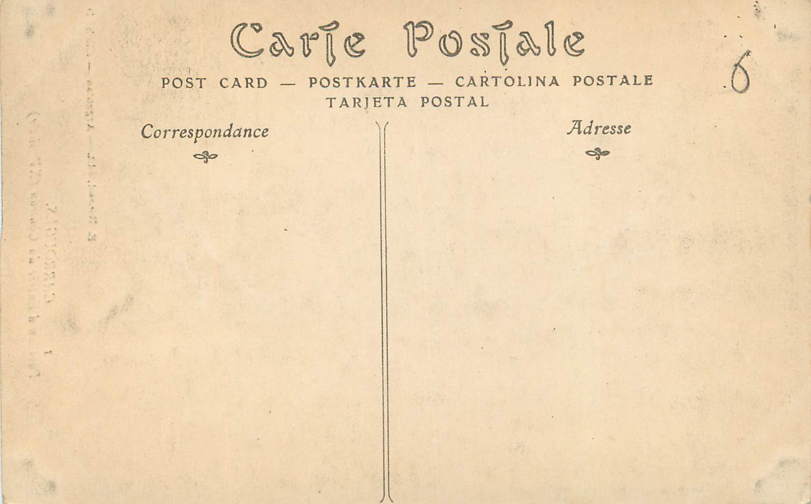 CPA Carrouges Pavillon d'Entree du Chateau (XVe Siecle) — Rückseite