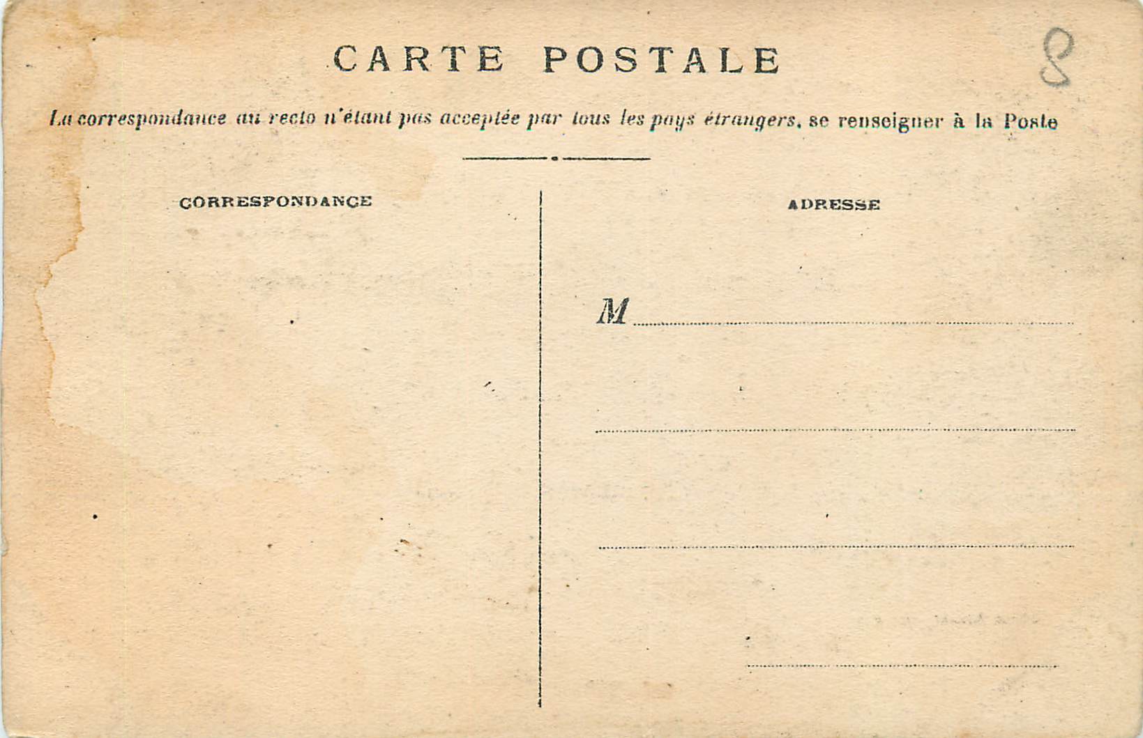 CPA Alencon Eglise Notre Dame — Rückseite