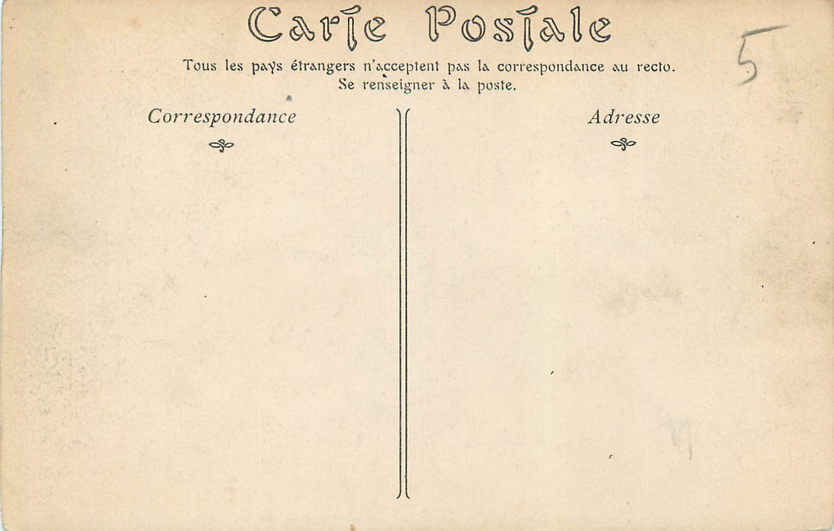 CPA Bagnoles de l'Orne Le Grand Hotel Vue Prise du Casino — Rückseite