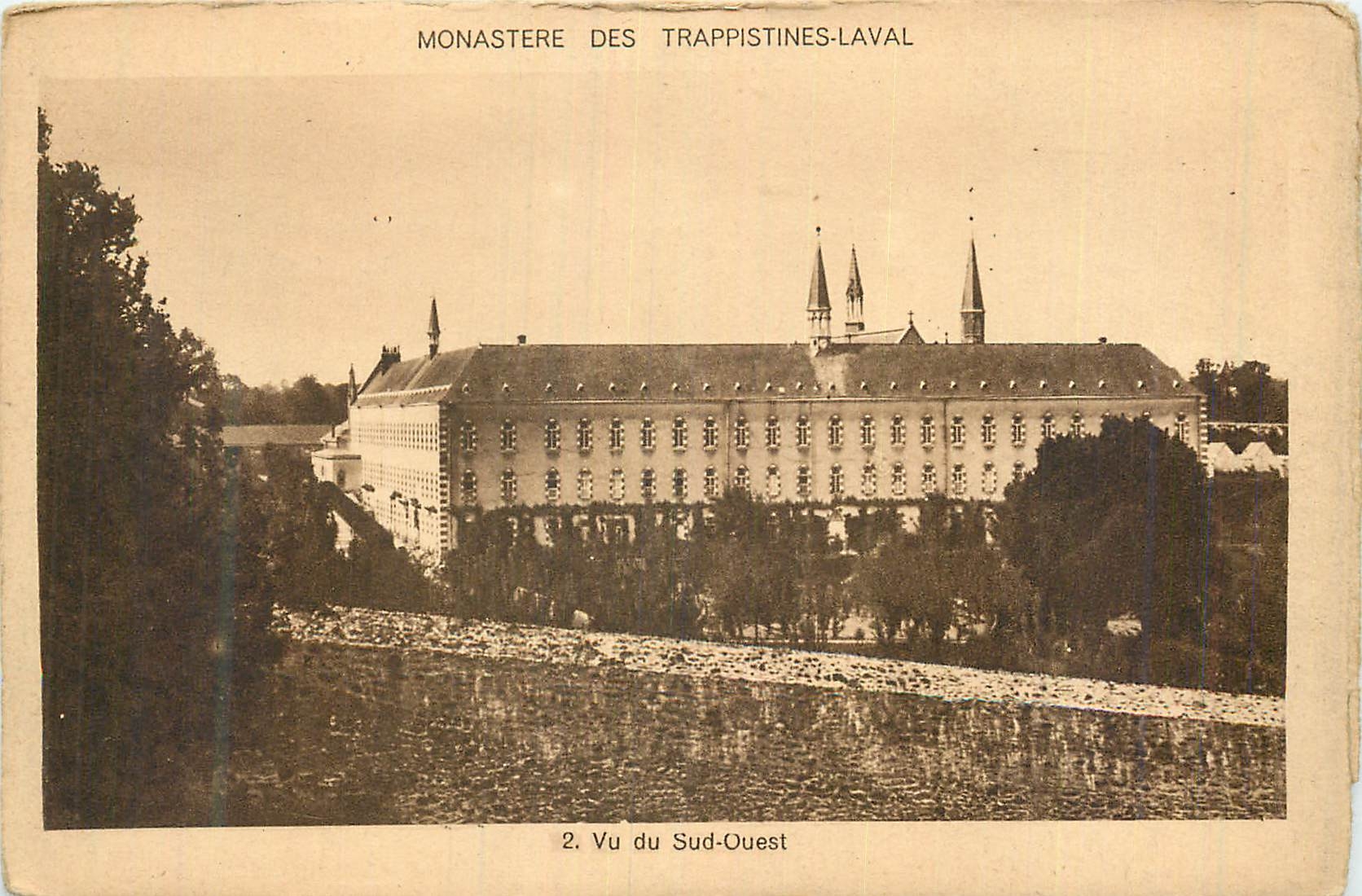 CPA Monastere des Trappistines Laval Vu du Sud Ouest