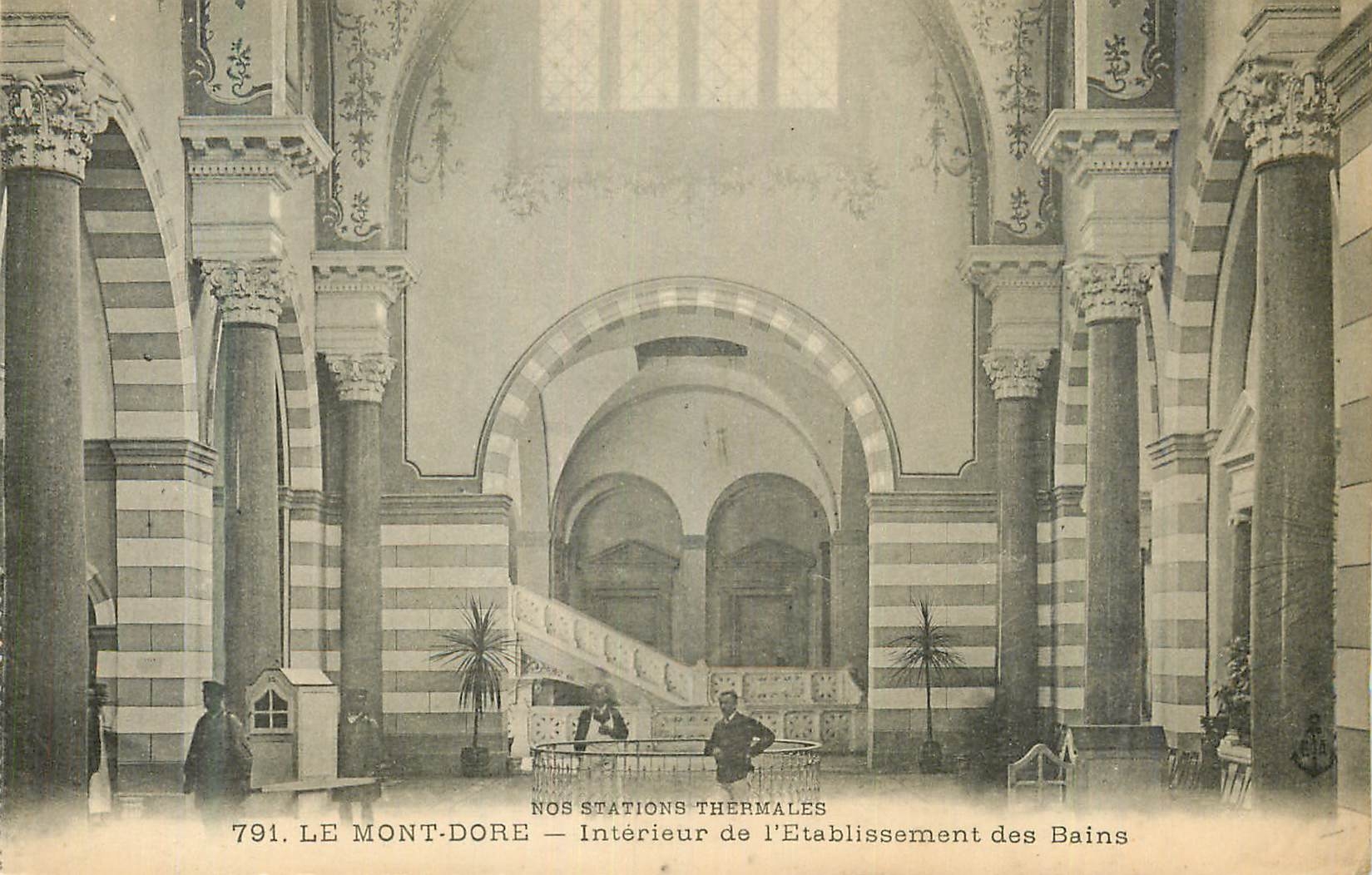 CPA Nos Sites d'Auvergne du Mont Dore Interieur de l'Etablissement des Bains