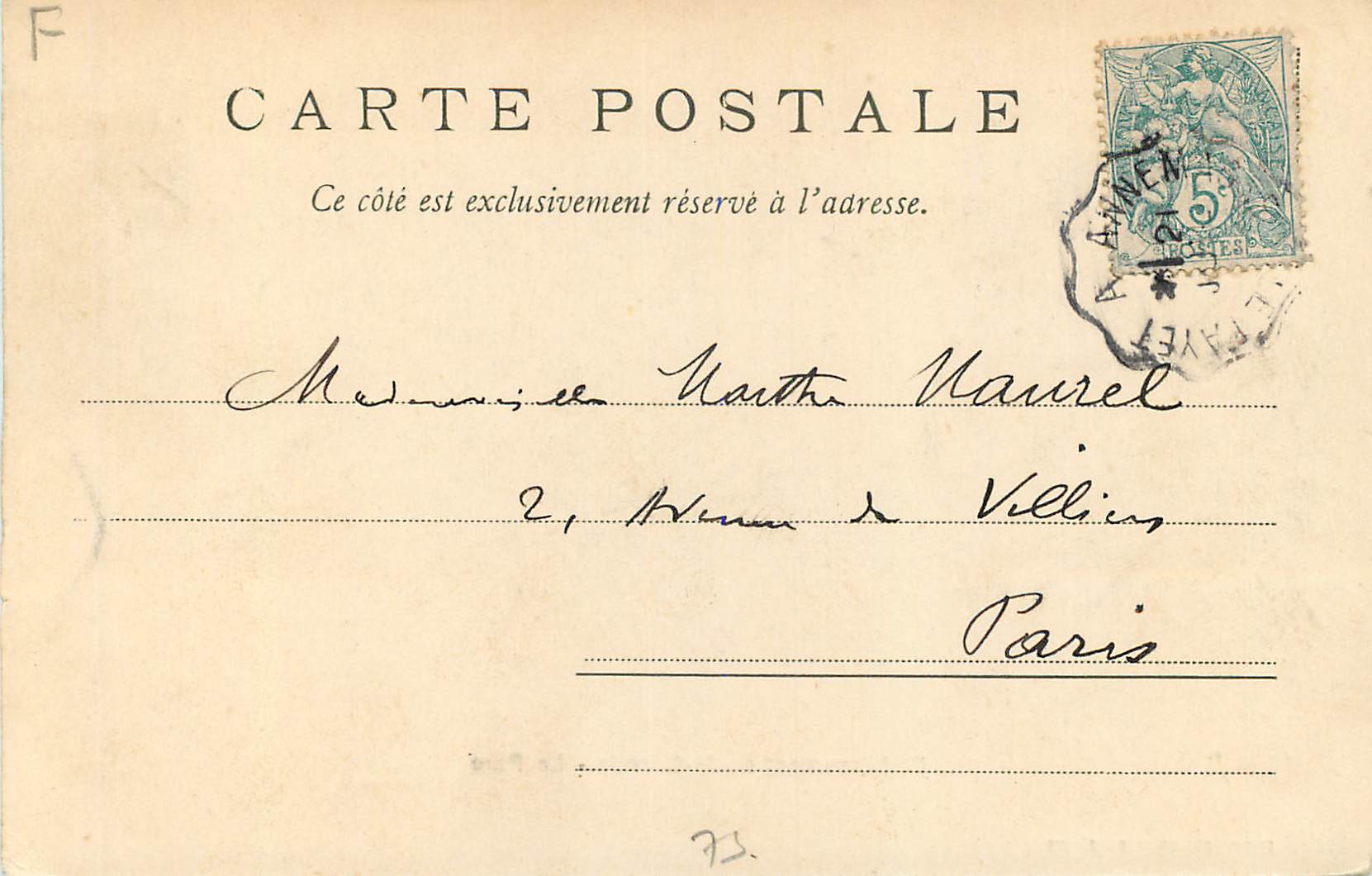 St-Gervais - Le Parc — Établissement de St-Gervais — Édition Photoglob Co. Zürich, n° 3825 — Verso