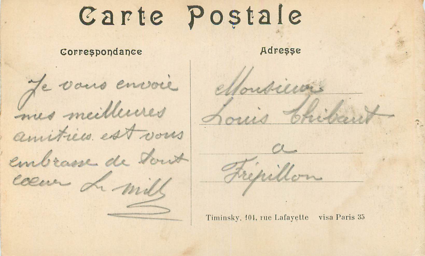 CPA Guerre 1914 1915 Creil Rue Gambetta Maisons Incendiees Militaria — Rückseite