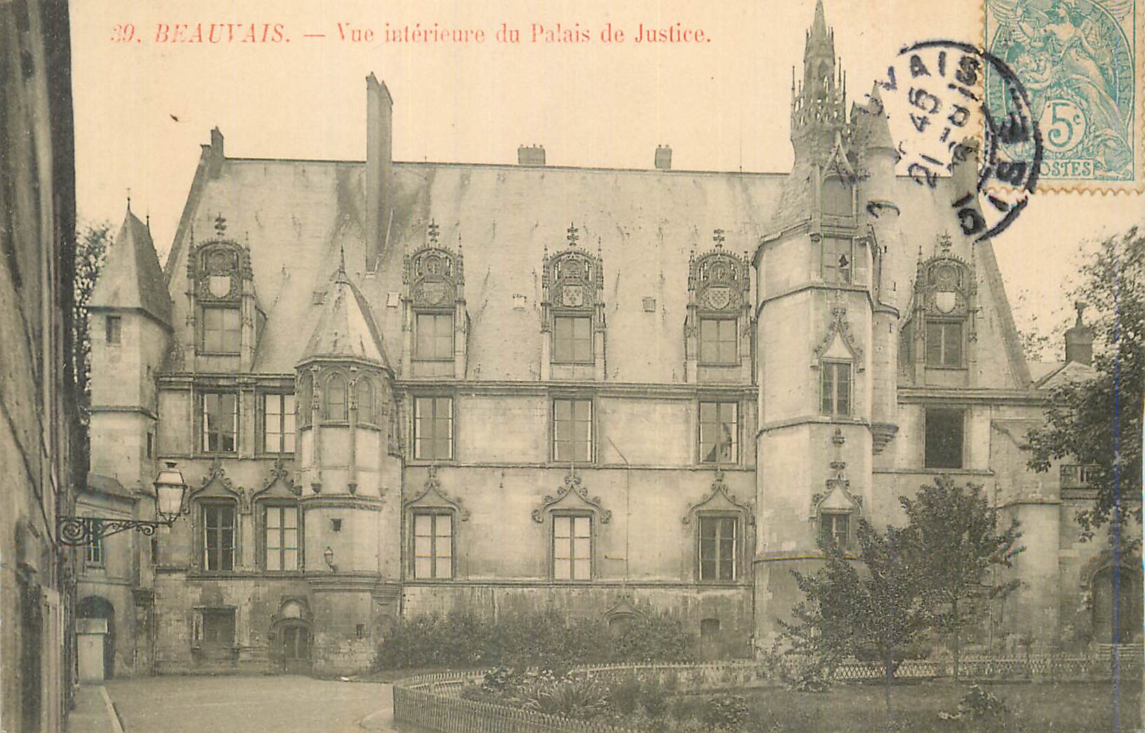 CPA Beauvais Vue Interieur du Palais de Justice