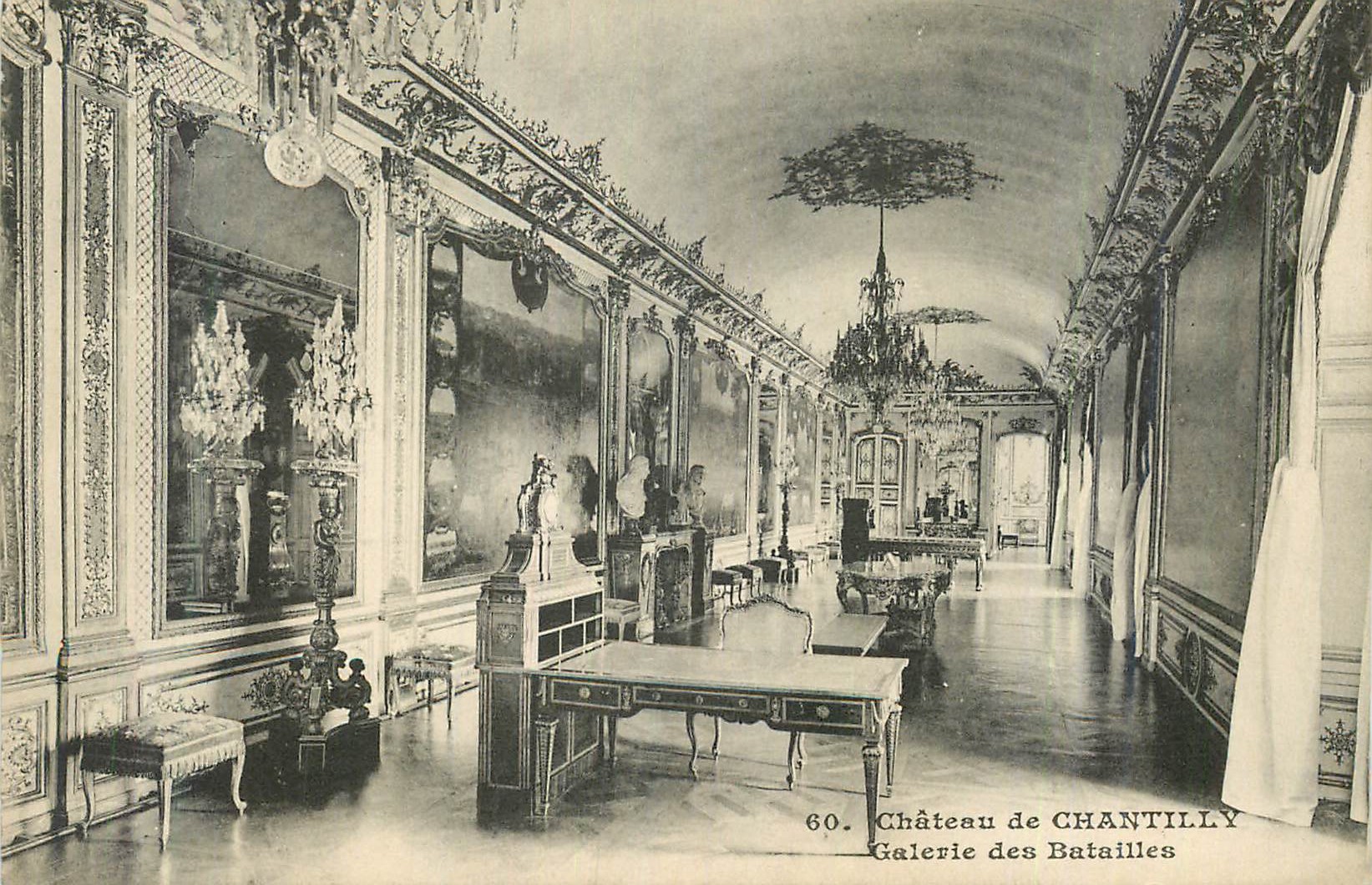 CPA Chateau de Chantilly Galerie des Batailles
