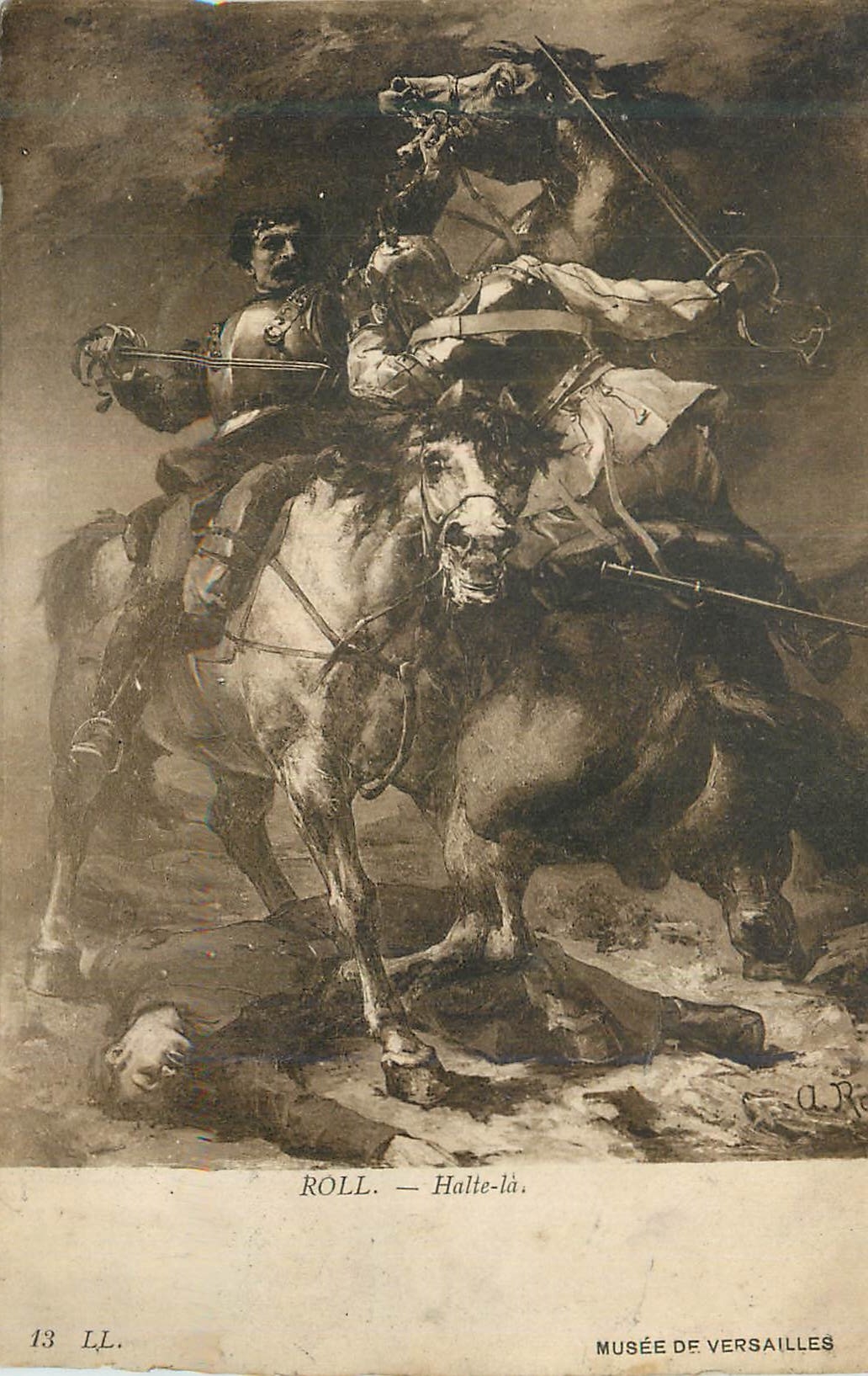 CPA Musee de Versailles Roll Halte La