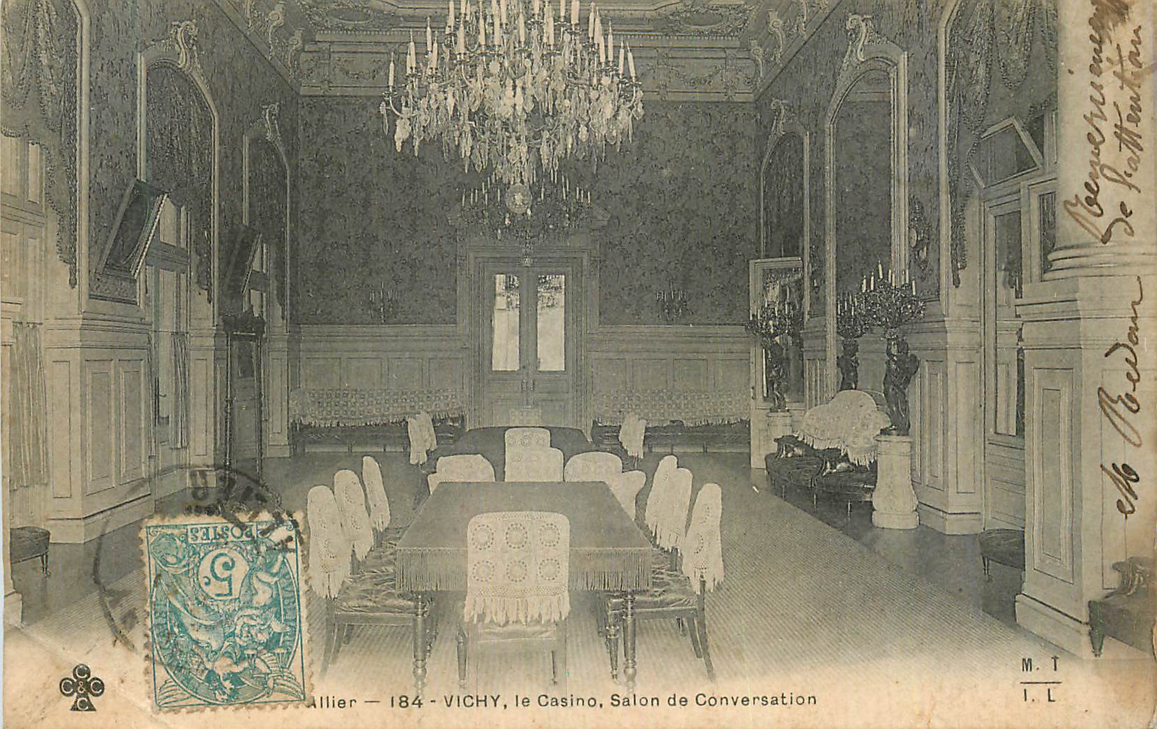 CPA Vichy Le Casino Salon de Conversation