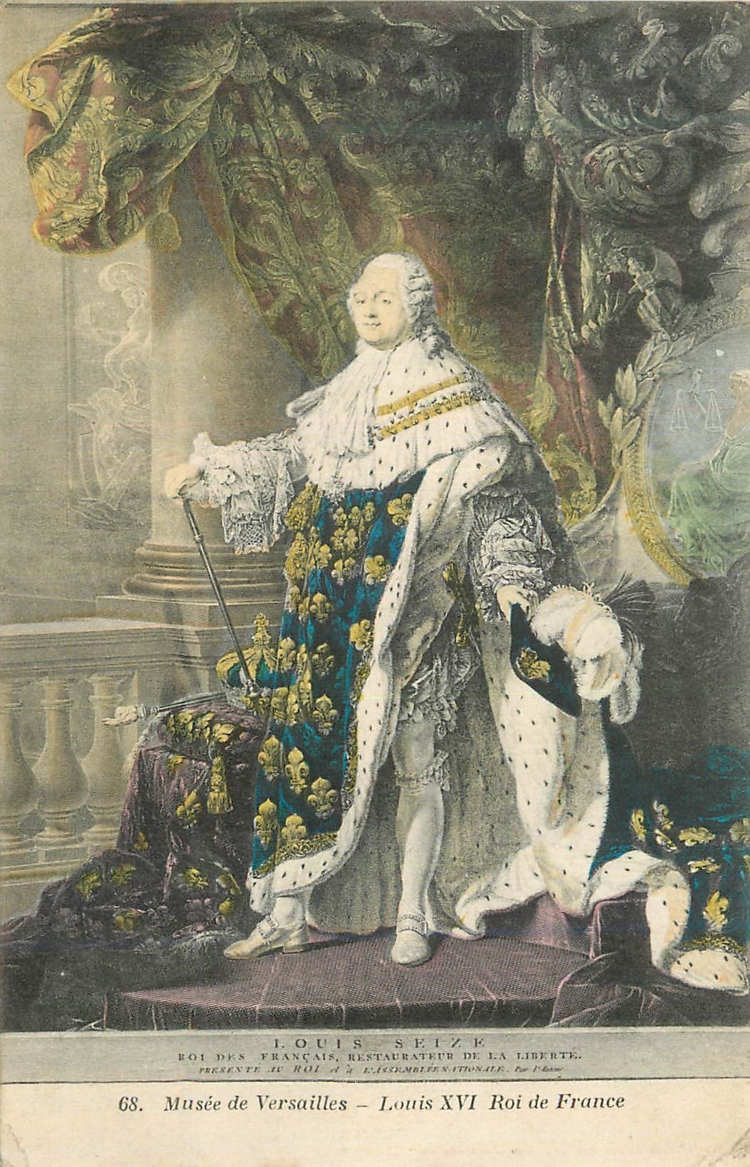 CPA Musee de Versailles Louis XVI Roi de France