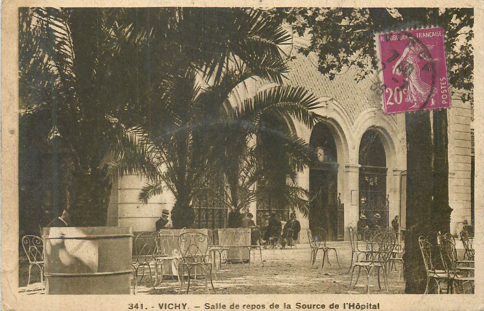 CPA Vichy Salle de Repos de la Source de l'Hopital