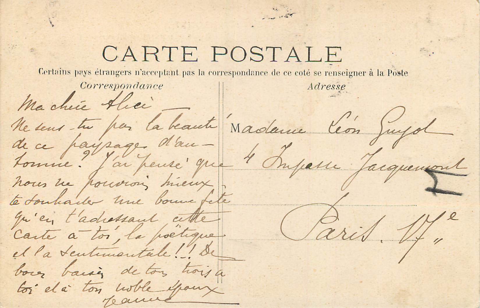 CPA Musee du Louvre Troyon Constant (1810 1865) — Verso
