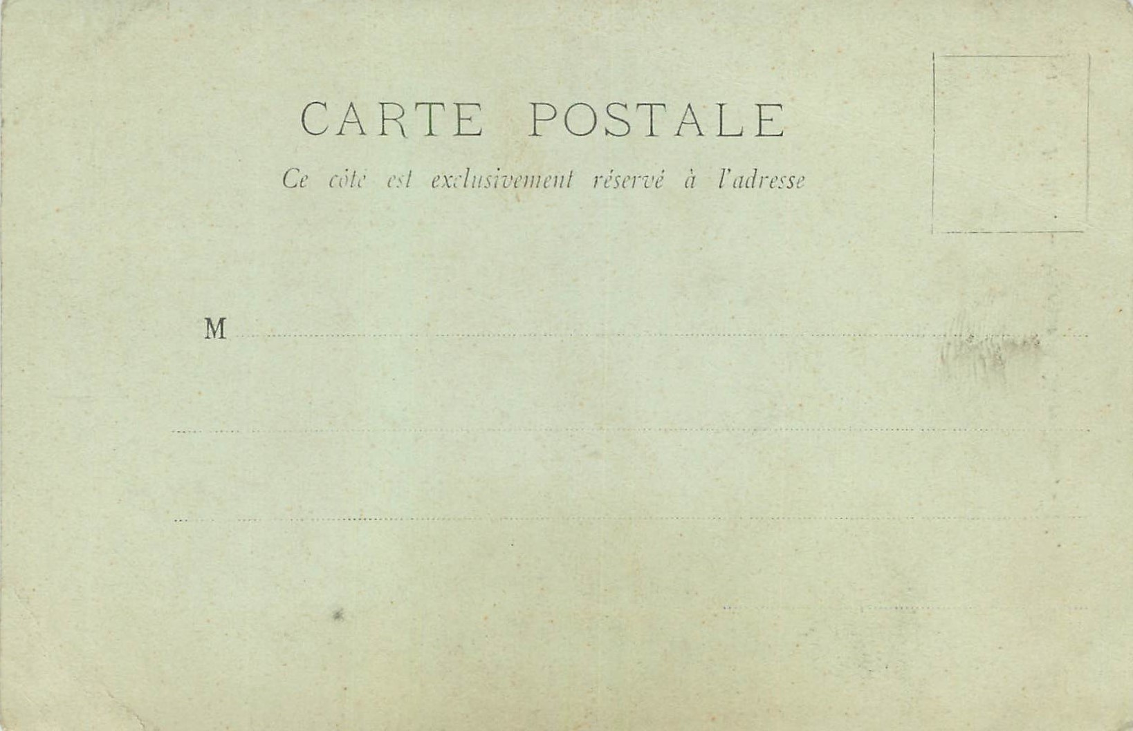 CPA Paris Interieur de Notre Dame — Verso