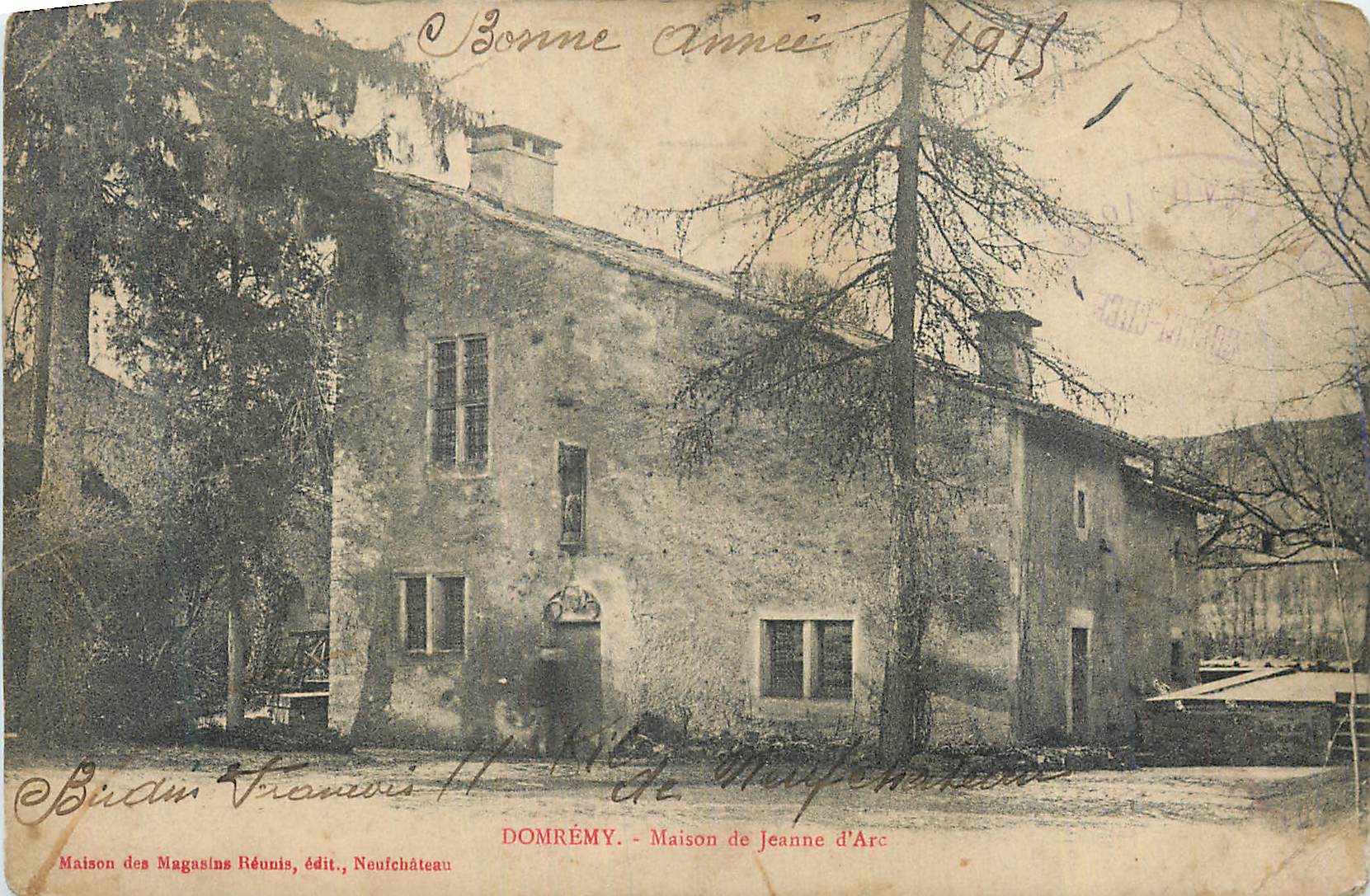 Domrémy - Maison de Jeanne d'Arc — Maison des Magasins Réunis, édit., Neufchâteau - Recto