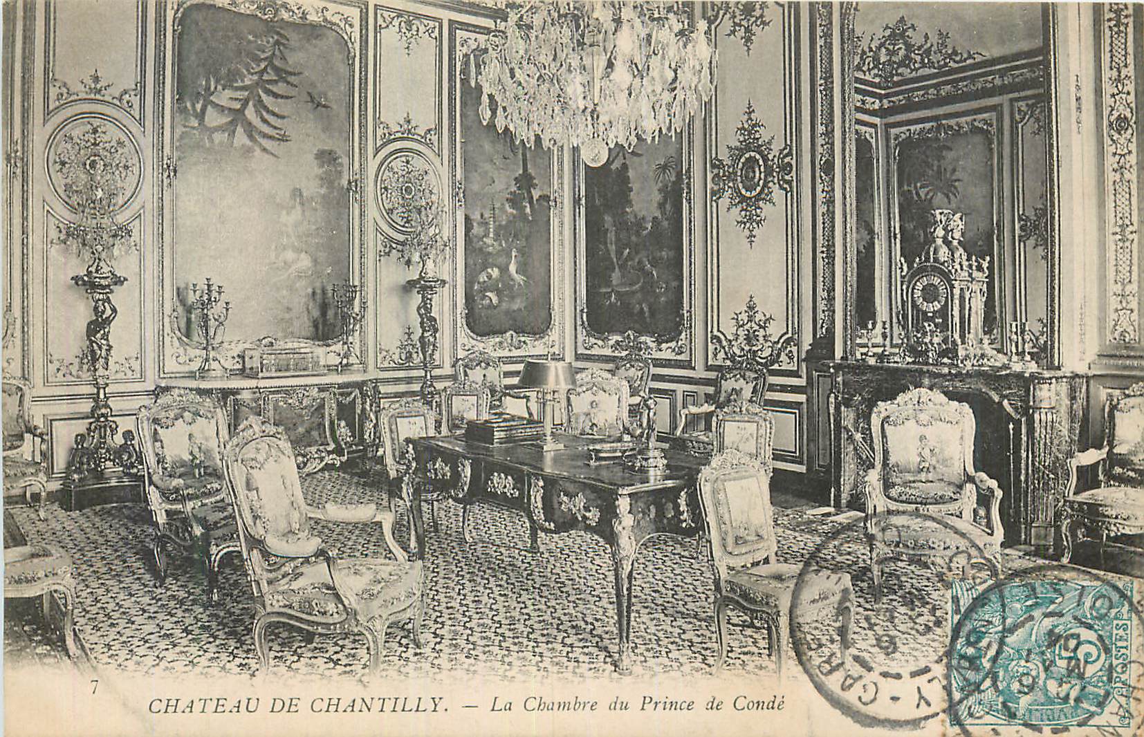 Château de Chantilly — La Chambre du Prince de Condé — Éditeur : L. Impr. de Paris