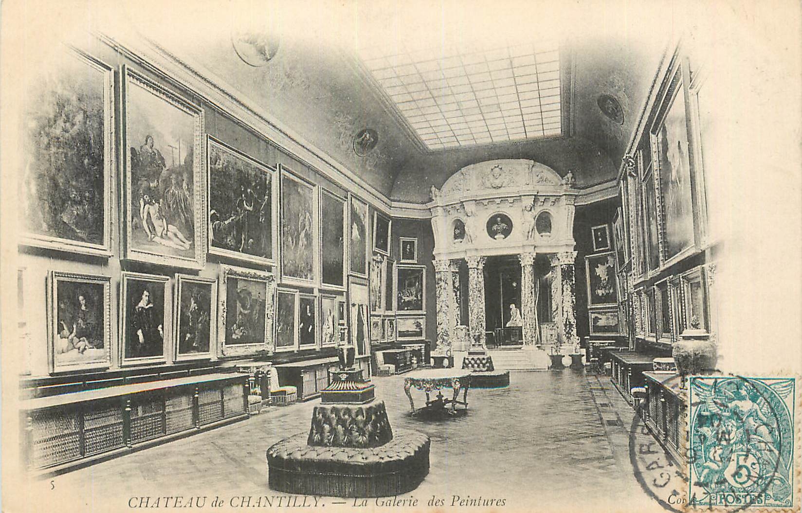 Château de Chantilly — La Galerie des Peintures — Éditeur : C. A. Z. — N° 5